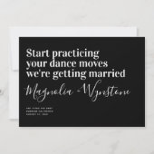 Funny Modern Typografy Wedding rettet das Datum Save The Date (Vorderseite)