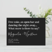 Funny Modern Typografy Wedding rettet das Datum Save The Date (Stehend Vorderseite)