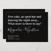 Funny Modern Typografy Wedding rettet das Datum Save The Date (Vorne/Hinten)