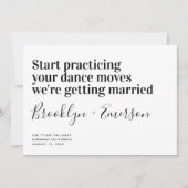 Funny Modern Typografy Wedding rettet das Datum Save The Date (Vorderseite)