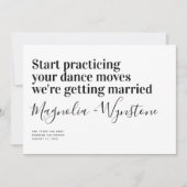 Funny Modern Typografy Wedding Save The Date (Vorderseite)
