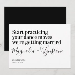 Funny Modern Typografy Wedding Save The Date