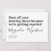 Funny Modern Typografy Wedding Save The Date (Vorderseite)