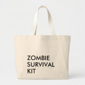 Funny Modern Typography Minimalist Jumbo Stoffbeutel (Vorne)