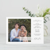 Funny Modern Typography Script Minimalist Wedding (Stehend Vorderseite)