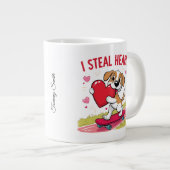 Funny & Modern Valentinstag für Ihn & sie Jumbo-Tasse (Vorderseite Rechts)