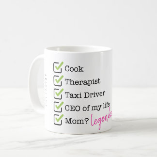 Funny Mom Checklist Kaffeetasse