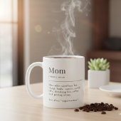Funny Mom Definition Mug With Photo Grid Kaffeetasse
