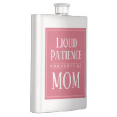 Funny Mom Humor Quote Custom Modern Monogram Flachmann (Rechts)