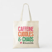 Funny Mom Life Tote Bag Tragetasche (Rückseite)