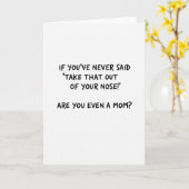 Funny Mom Nose Outburst Card Karte (Gelbe Blume)
