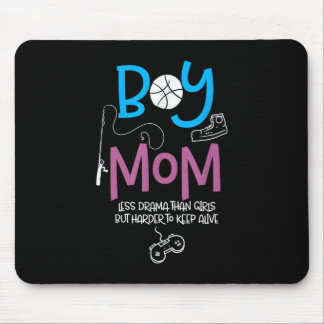 Funny Mom of Boys Proud Mom Good Mothers Day Mousepad