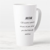 Funny Mom Quote Elegant Script Art Milchtasse (Rechte Ecke)