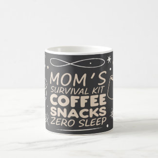 Funny Mom Survival Mug 2026, exhausted mom mug Kaffeetasse
