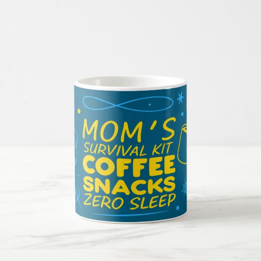 Funny Mom Survival Mug 2026, Tired Mom Mug Kaffeetasse (Mittel)