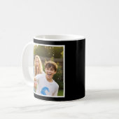 Funny Mom Thanks Putting Up With Me 1 Photo black  Kaffeetasse (Vorderseite Links)