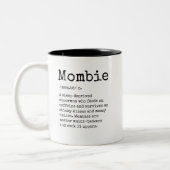 Funny Mombie Definition Zweifarbige Tasse (Links)