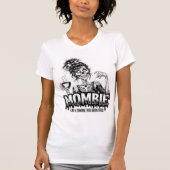 Funny Mombie Zombie Mama Kaffee Halloween Zitat T-Shirt (Vorderseite)