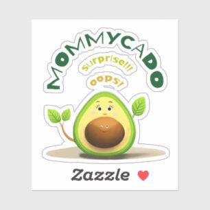 Funny Mommy avocado Aufkleber