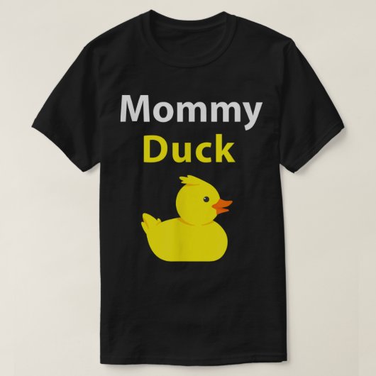 Funny Mommy Duck Rubber Duck Mama T-Shirt (Design vorne)