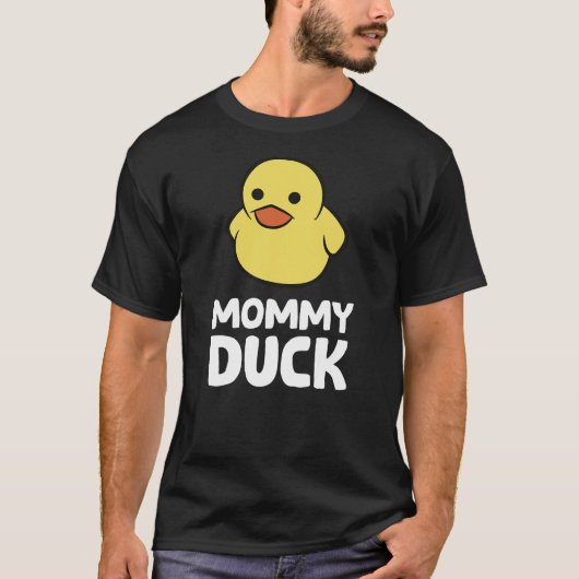 Funny Mommy Duck Rubber Duck T-Shirt (Vorderseite)