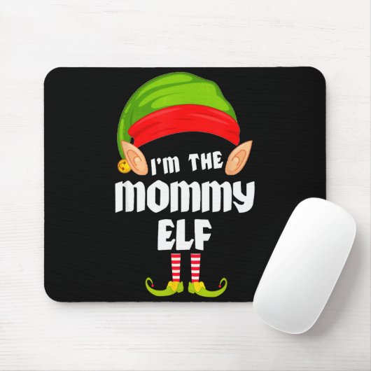 Funny Mommy Elf Matching Family Group Pj Christmas Mousepad (Mit Mouse)
