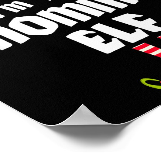 Funny Mommy Elf Matching Family Group Pj Christmas Poster (Ecke)