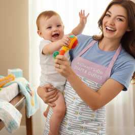 Funny Mommy's on Diaper Duty New Elterns Schürze