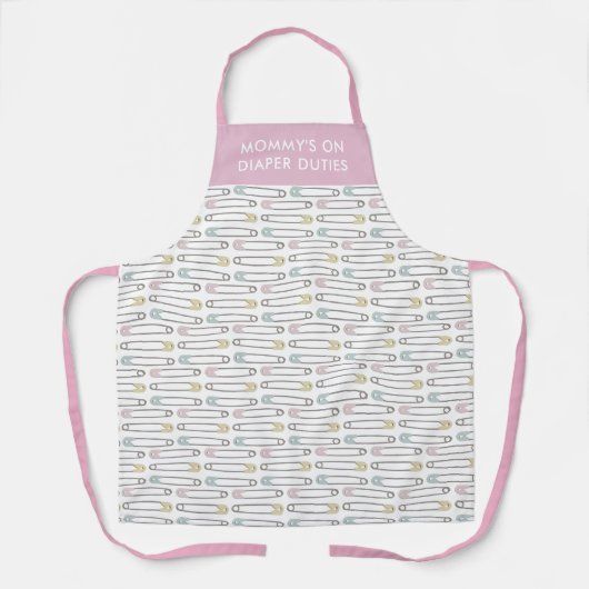 Funny Mommy's on Diaper Duty New Elterns Schürze (Vorderseite)