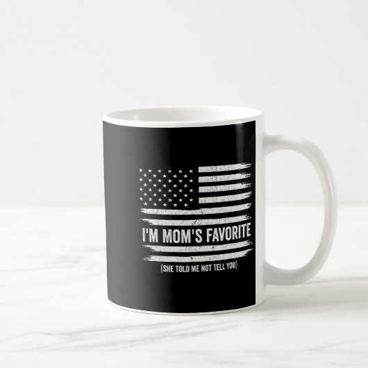 Funny Moms Favorite Child Son Daughter I'm Mom's F Kaffeetasse (Rechts)