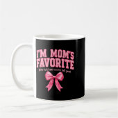Funny Moms Favorite Child Son Daughter I'm Mom's F Kaffeetasse (Links)