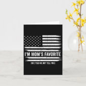 Funny Moms Favorite Child Son Daughter I'm Mom's F Karte (Gelbe Blume)