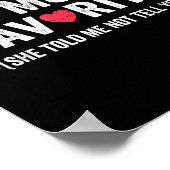 Funny Moms Favorite Child Son Daughter I'm Mom's F Poster (Ecke)