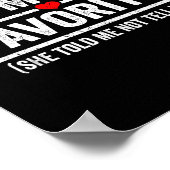 Funny Moms Favorite Child Son Daughter I'm Mom's F Poster (Ecke)