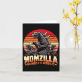 Funny Momzilla Mutter von Monstern Retro Geburtsta Karte (Gelbe Blume)