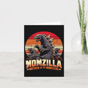 Funny Momzilla Mutter von Monstern Retro Geburtsta Karte