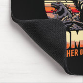 Funny Momzilla Mutter von Monstern Retro Geburtsta Mousepad (Ecke)