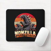 Funny Momzilla Mutter von Monstern Retro Geburtsta Mousepad (Mit Mouse)