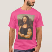 Funny Mona Lisa Bodybuilding T-Shirt (Vorderseite)