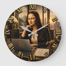 Funny Mona Lisa Businesswoman Executive Office Dec