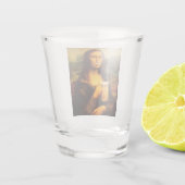 Funny Mona Lisa Einzigartiges Geschenk Beer Lover Schnapsglas (Rückseite)