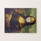 Funny Mona Lisa Face Mask Puzzle (Horizontal)