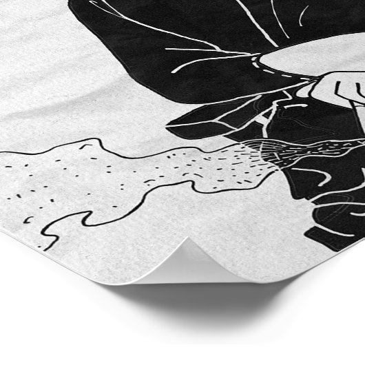 Funny Mona Lisa Poster (Ecke)