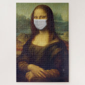 Funny Monalisa Wears Coronavirus Geacial Maske Puzzle (Vertikal)
