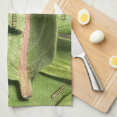 Funny Monarch Butterfly Raupe Geschirrtuch (Viertel Falte)