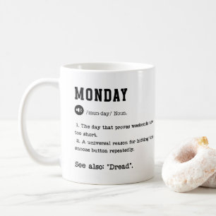 Funny Monday Dictionary Tasse - Kaffeepapiere