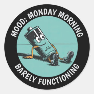 Funny Monday Sticker Set