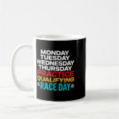 Funny Monday Tuesday Thursday Practice Qualifying  Kaffeetasse (Links)