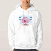 Funny Money Brain Cartoon Euro Cash Lover Hoodie (Vorderseite)