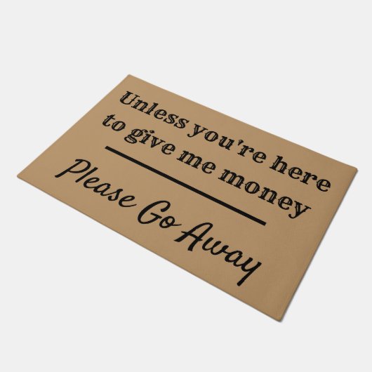 Funny Money Fußmatte (Schrägansicht)